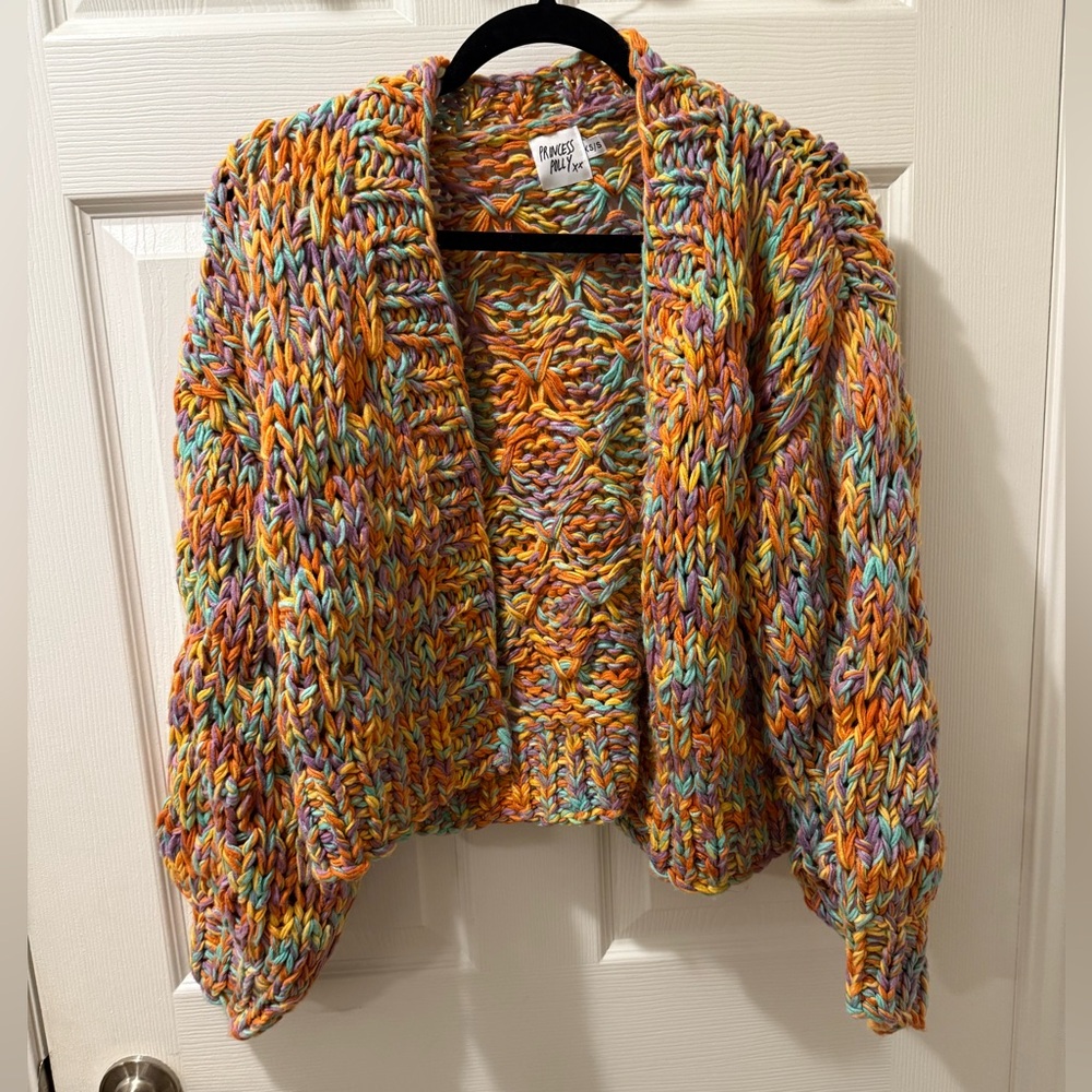Princess Polly Vibrant Multicolor Knit Cardigan